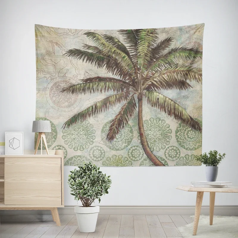 Modern Wall Decoration Aesthetics Home Hawaii Tapestry Rural Nostalgia Hanging Large Fabric Autumn Bedroom Hanging Fabric