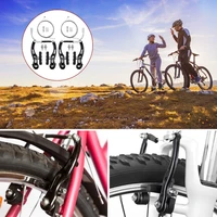 2 ensembles de freins en V pour vélo de montagne en alliage d'aluminium, étrier de frein en V amovible et réglable, accessoires d'étrier de frein de cyclisme 5