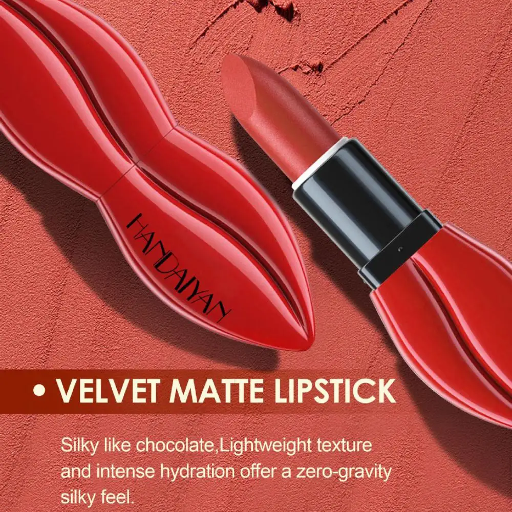 

Набор матовых помад Handaiyan 6 цветов, водостойкий, без липкой чашки, сексуальный женский блеск для губ, стойкая, прочная косметика для красоты губ