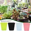 Colorful Square Plant Pot Drainage Garden Flower Plant Pots Colourful Small Square Pots Gardening Supplies For Small To Medium 2