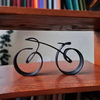 Sculpture de vélo abstraite noire moderne – Pièce de décoration de vélo chic pour la maison et le bureau, idéale pour le salon, la chambre à coucher, l'étude 3
