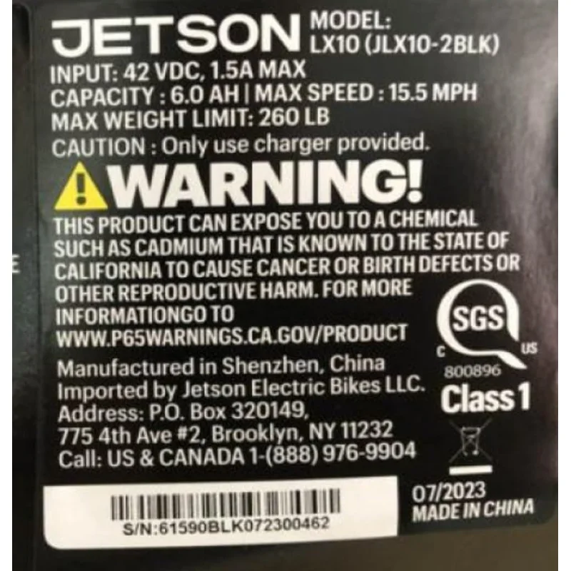 QJetson LX10 Electric Ride-On-Includes Easy Folding Mechanism, 250 Watt Motor, Top Speed of 15.5 mph, Twist Throttle, 1