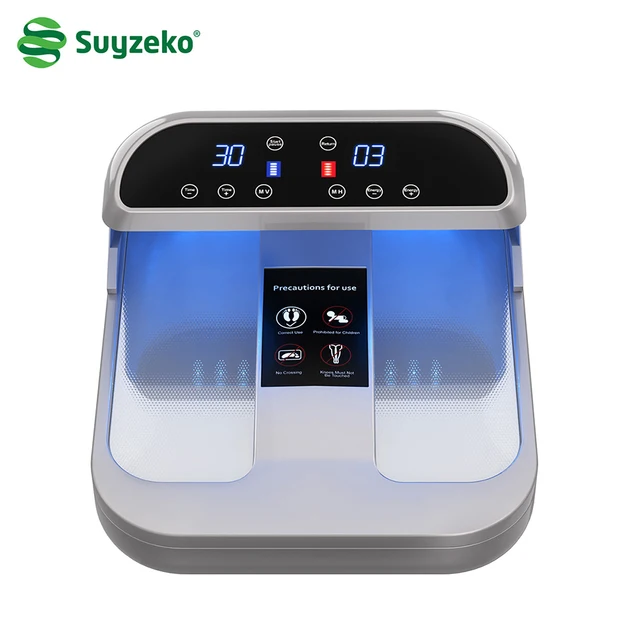 Terahertz Frequency Therapy Device Bluetooth PEMF Foot Massage & Heating Therapy for Pain Relief Health Care Rehabilitation