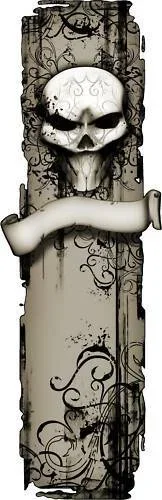 For x2 Truck Bed Decal Skull Striping Graphics Vinyl Decal High Quality!!