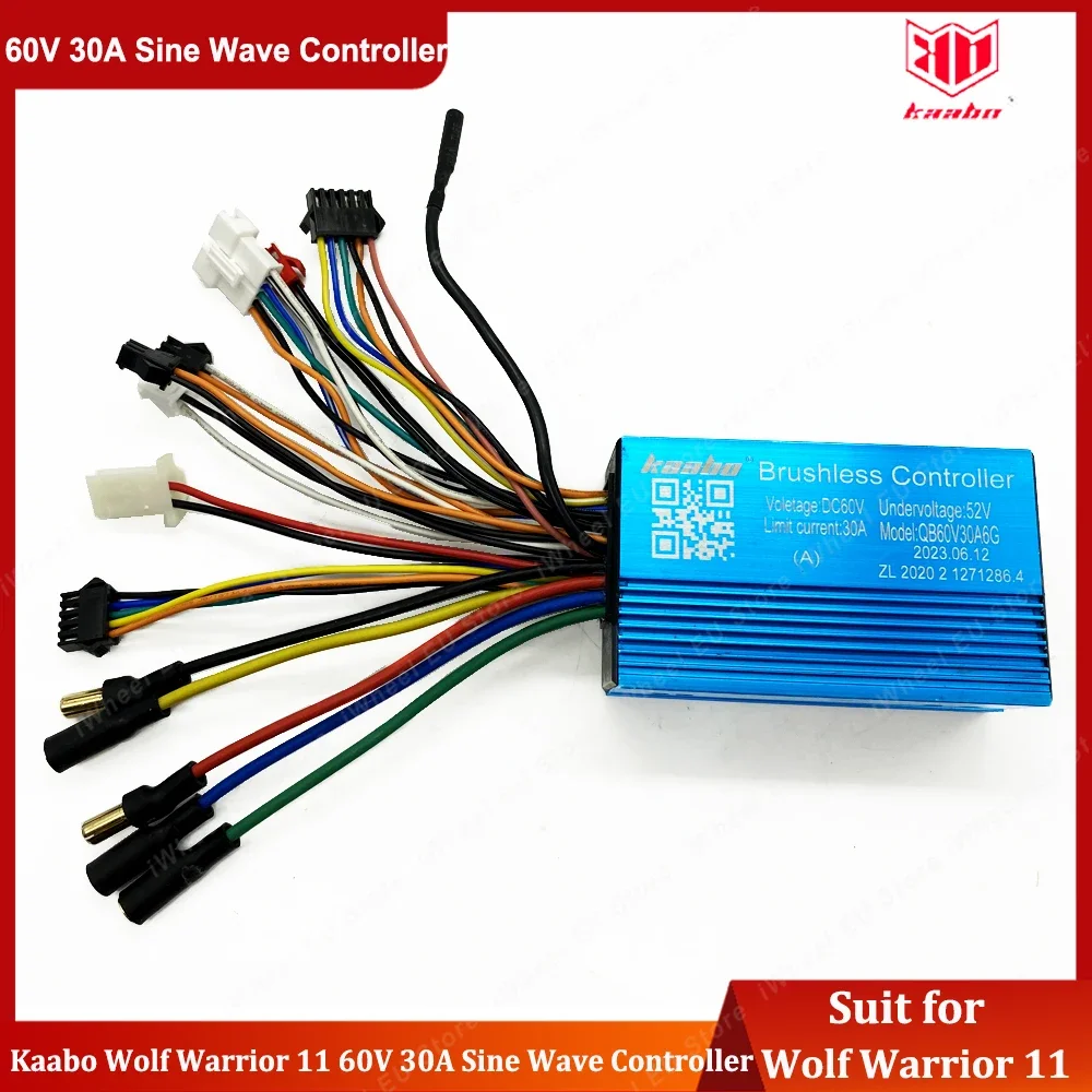

Оригинальный контроллер синусоидальной волны Kaabo Wolf Warrior 11 60 в 30 А, комплект для электрического скутера Kaabo Wolf Warrior 11, официальные запчасти Kaabo