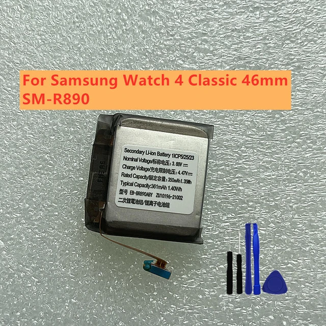 Batterie EB-BR890ABY mAh pour Samsung Galaxy Watch 4 Classic 46mm 42mm 361  R880 + outils, SM-R890 - AliExpress