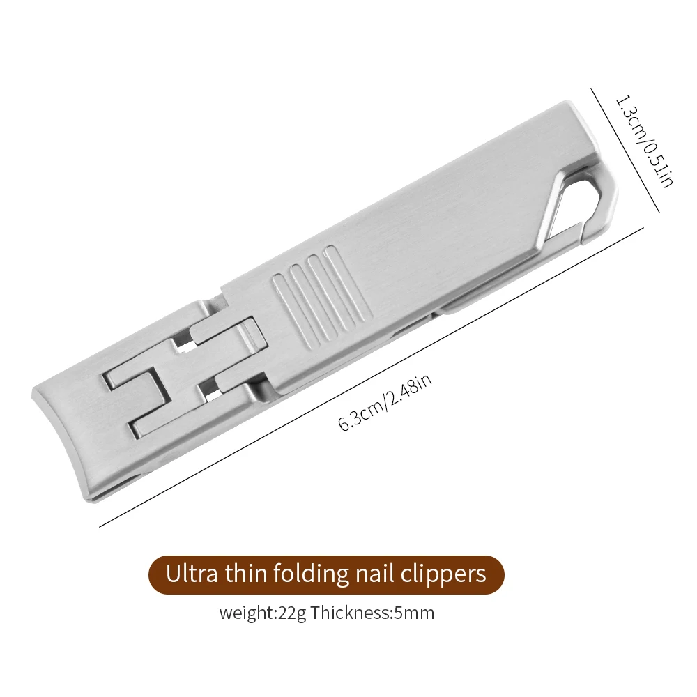 Ultra Thin Portable Fingernail Clipper Small Pocket Folding Nail Clippers Wide Jaw Cutter Keychain Curved Trimmer Flip Op nail clipper set nail clipper nail care kit nail scissors set nail clippers manicure pedicure kit manicure set manicure sets manicure nail clipper set nail clippers kit