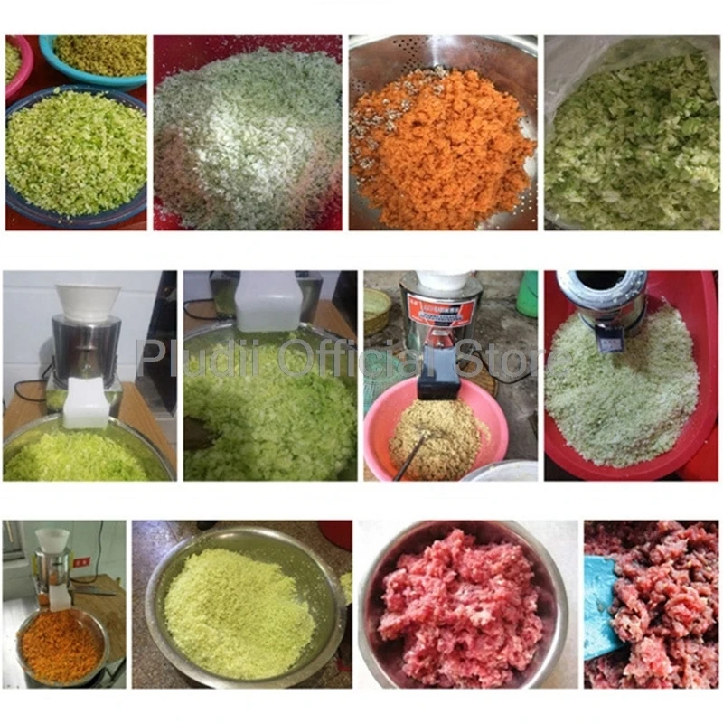 40-60Kg Electric Meat Slicer 400W Automatic Multi-function Vegetable Chopper Commercial Household Food Shred Dice Cutter Machine