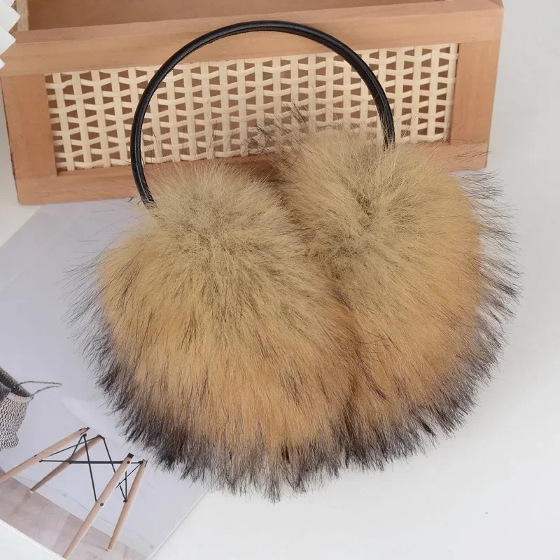 Warm Earmuffs Fur Earmuffs Women Winter Faux Fur Earmuffs Thick Warm Soft Faux Fox Fur Earmuffs Girls Fashion High Quality Fox Ear Protection