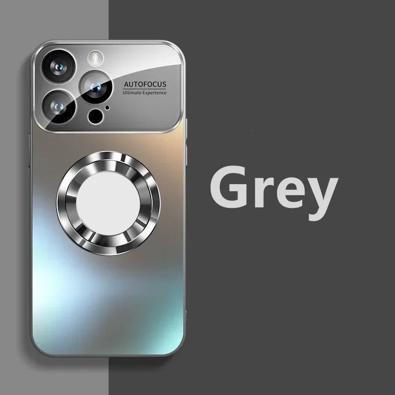 Luxury Titanium Metallic Magnetic Case with Magsafe Compatibility