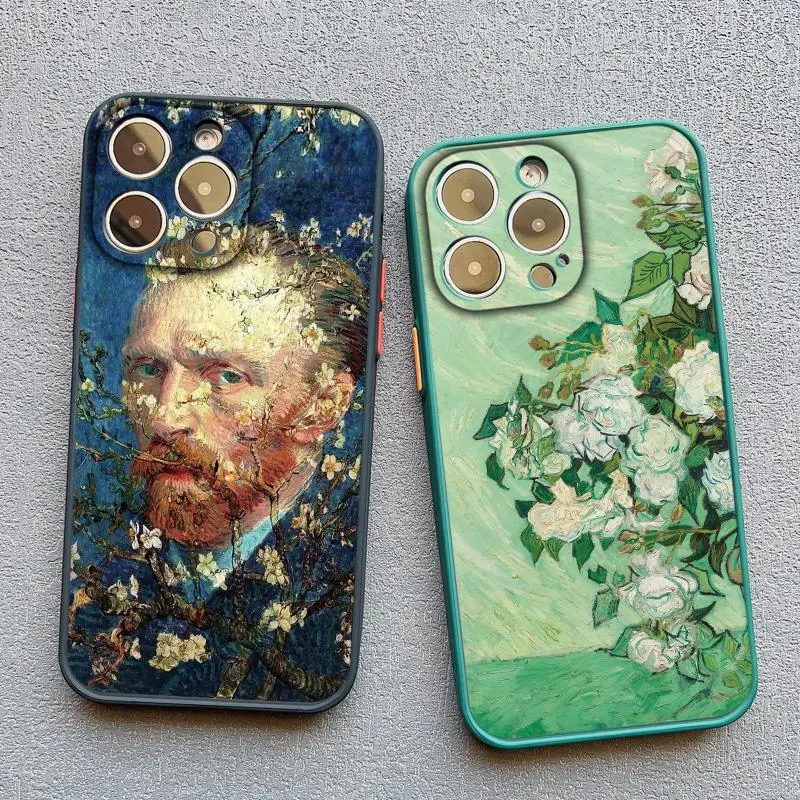 Retro Van Gogh Oil Paint Vintage Shockproof Phone Case Cover