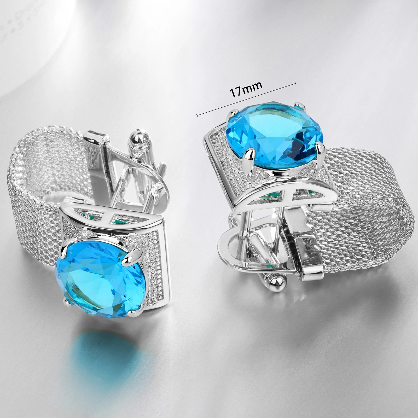 Mens Cufflinks HAWSON Crystal Cufflinks for Men French Shirt Luxury Silver Cuff Links for Wedding Business Gift