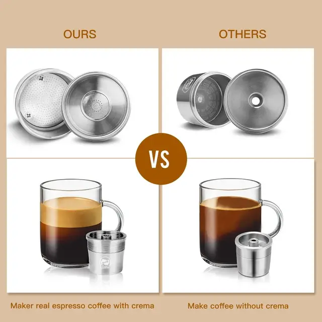 Icafilas Restible Coffee Capsule Szűrő Illeszkedik Illy Kávéfőzőhöz Refiliable Rozsdamentes Acél Kávé Kapszula Tamper Kanál - Image 3