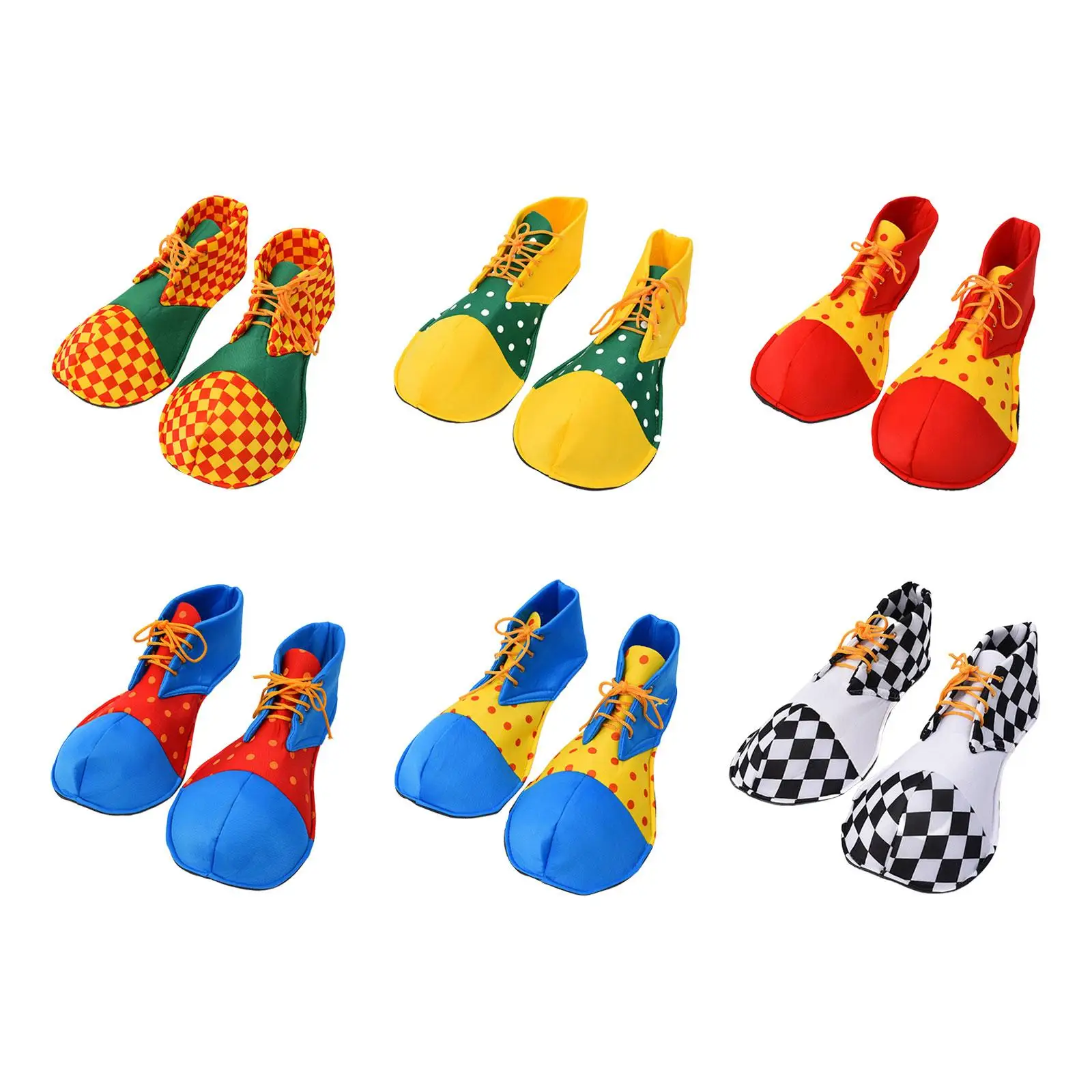 

Clown Shoes Unisex Adults Xmas Carnival Set Props Dress up Novelty Gift Role Play Fancy Dress Funny Rainbows Shoes Party Costume