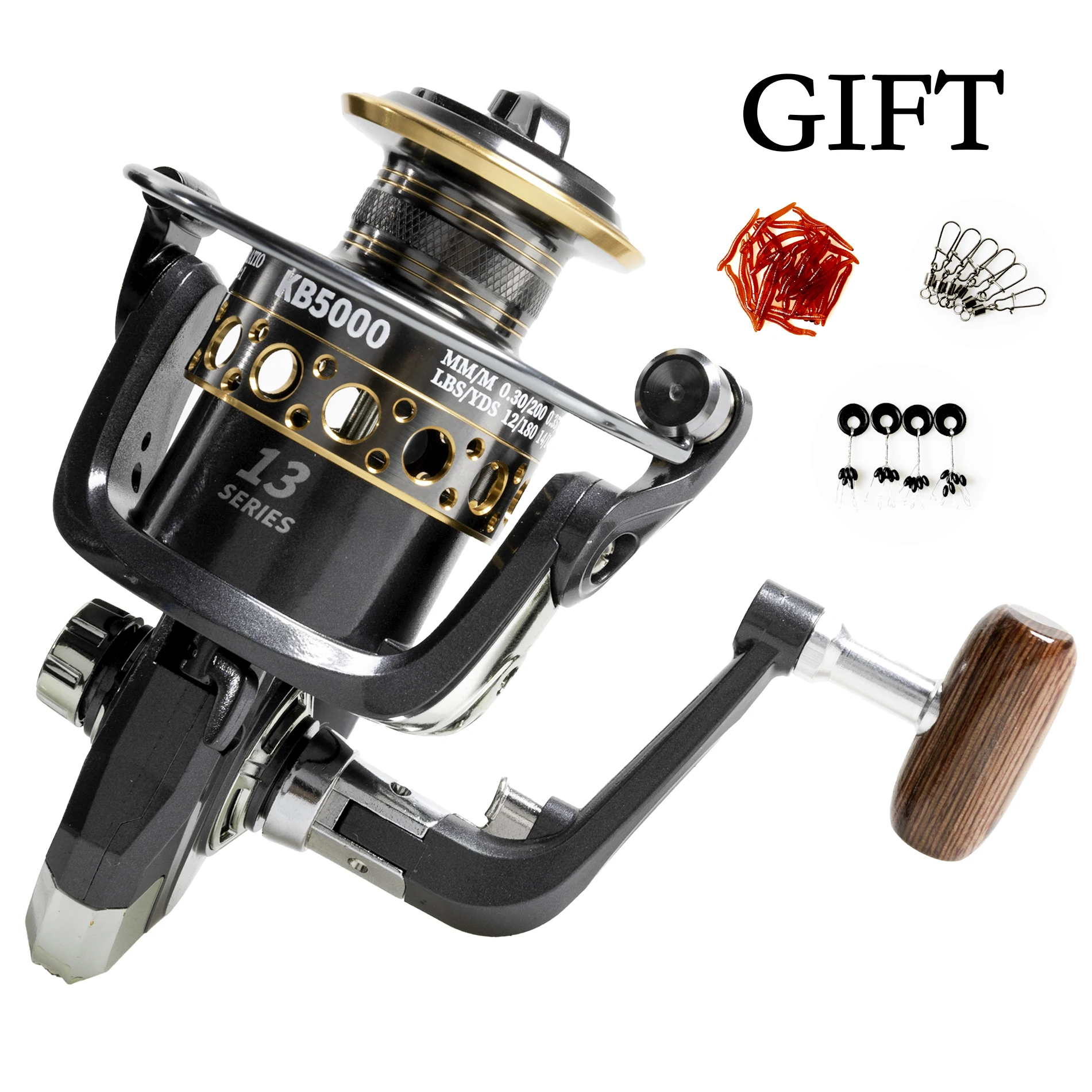 2022 New Spinning Reel 12KG Max Sea Tackle Metal Spool Spinning Wheel for  Saltwater Carp Pesca Durable Fishing Reel(Give Gifts)