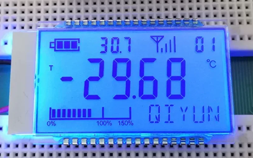 32PIN FSTN 포지티브 5자리 세그먼트 LCD 용접 패널 3V