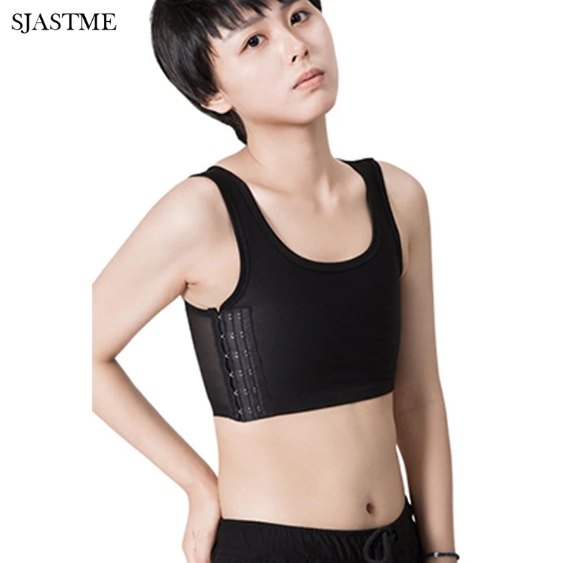 Chest Binder Les Lesbian Casual Breathable Buckle Short Chest Breast Binder Tank Vest Tops S-5XL Binders Bra Intimates breast binder