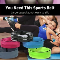 QUESHARK Invisible Running Waist Bag Lightweight Thin Marathon Yoga Jogging Cycling Belt 7 Inch Mobile Phone Sports Fanny Pack 2