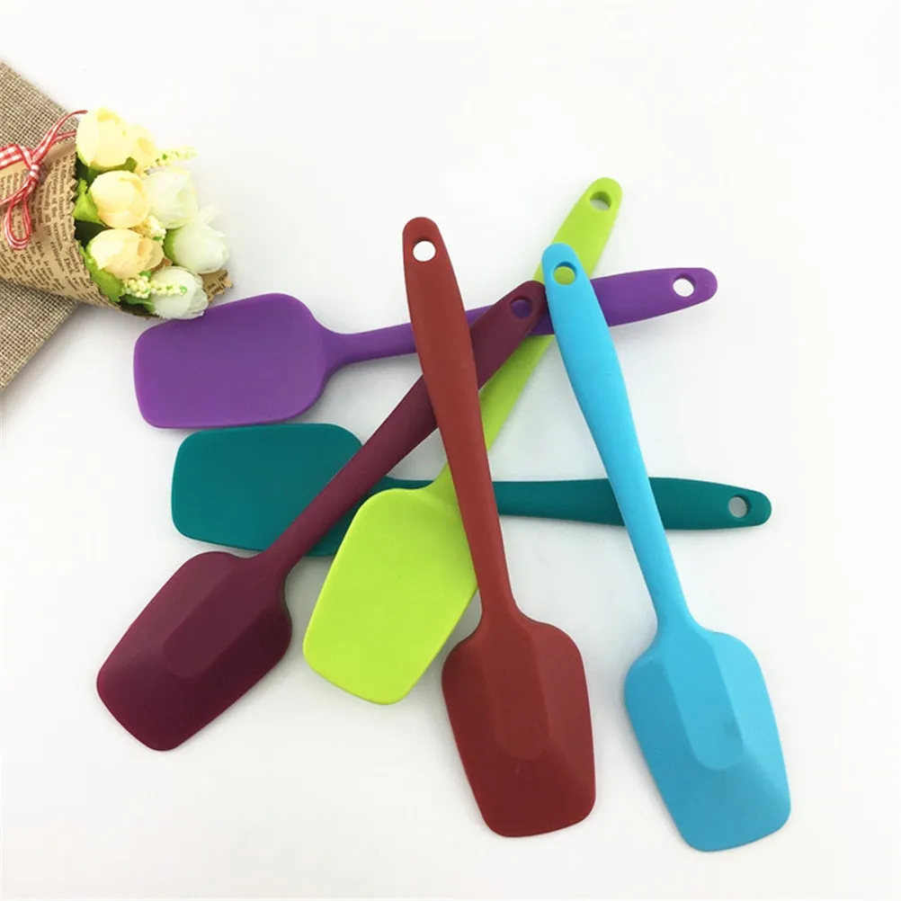 Silicone Spatula Food Grade Non Stick Butter Cake Baking Spatula Cooking Silicone Set Cookie Pastry Scraper Baking Tool Baking Accessories Baking Spatula