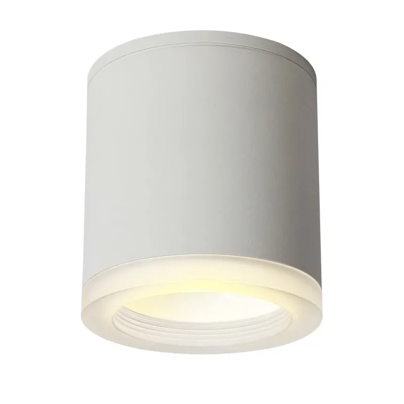Led 표면 장착형 통 눈부심 방지 9W CRI97 알루미늄 천장 스포트 라이트 거실 침실 복도 AC90-260V