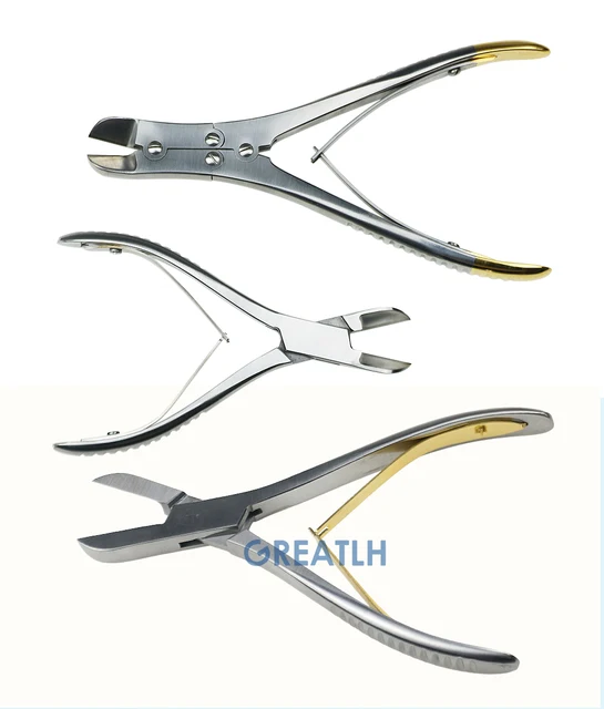 Pince coupante à grand fil en acier inoxydable, coupe-broche Kirschner,  poignée en bois, Instrument de chirurgie orthopédique - AliExpress