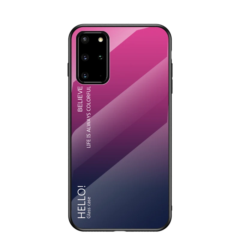 Colorful Gradient Tempered Glass Case Cover