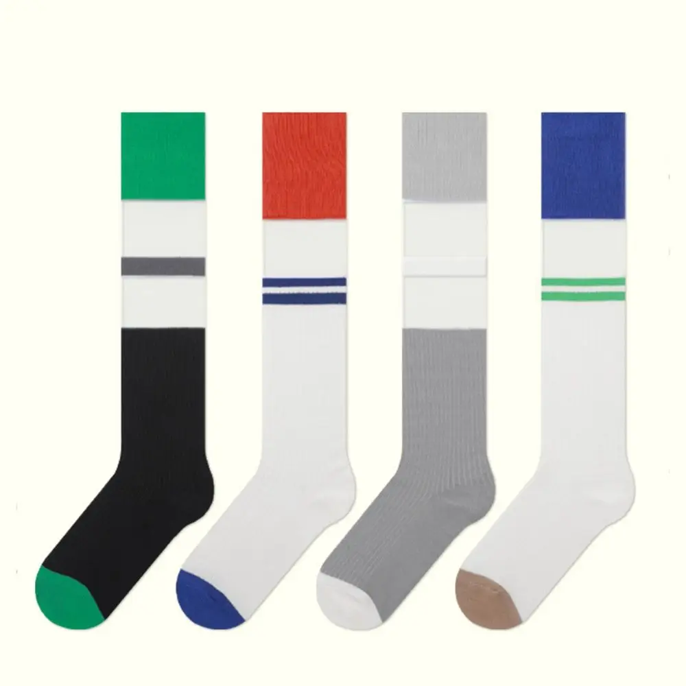 

Cotton Socks Ultra-Thin Striped Girls Gift Sports Socks Calf Socks Women Stockings Long Tube Hosiery