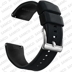 Enhanced Quick Release Silicone Watch Strap - Premium Rubber Band Replacement - 20mm (Powder Blue 1)
