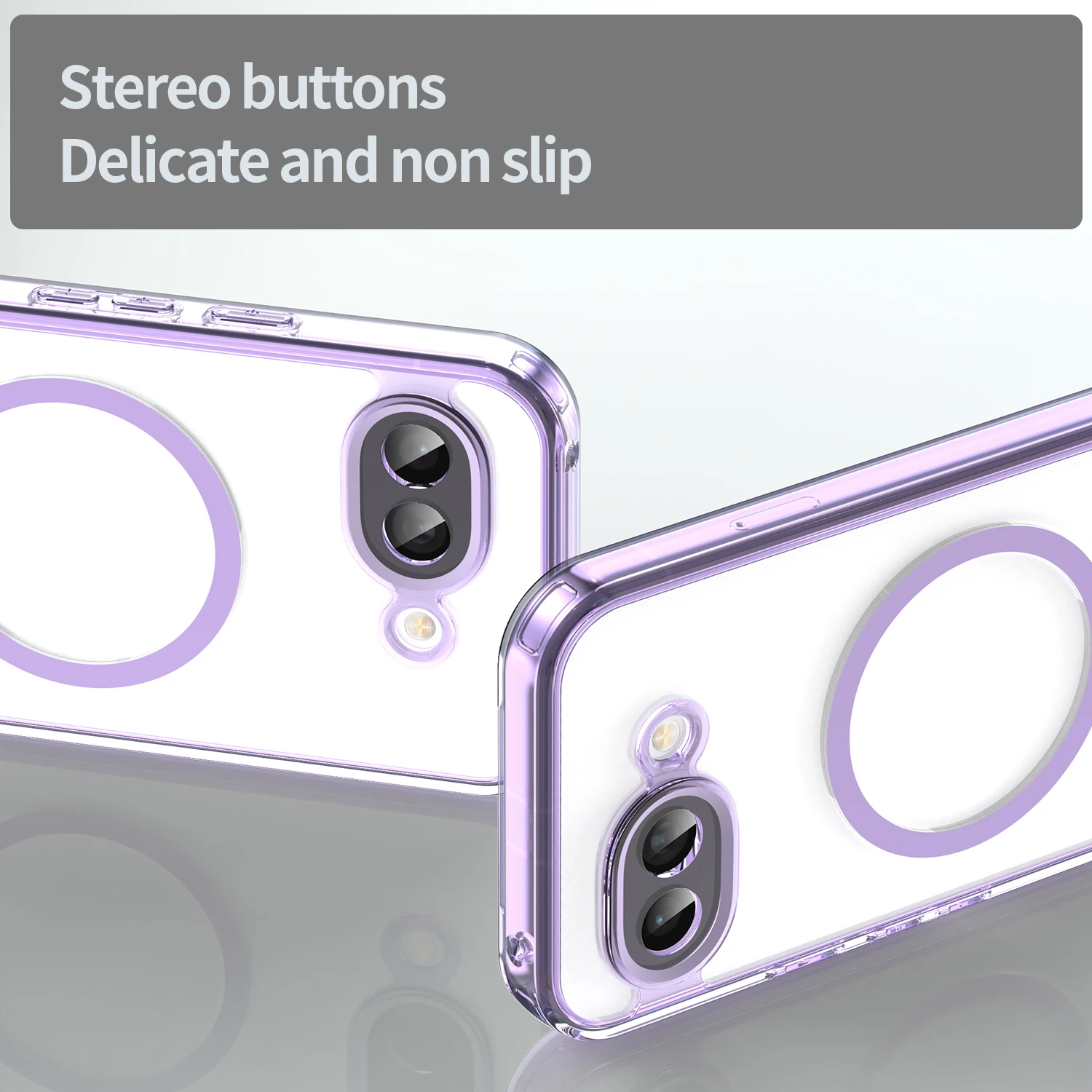 Luxury Transparent Colorful Phone Case with Magsafe and Anti-drop Lens Protection