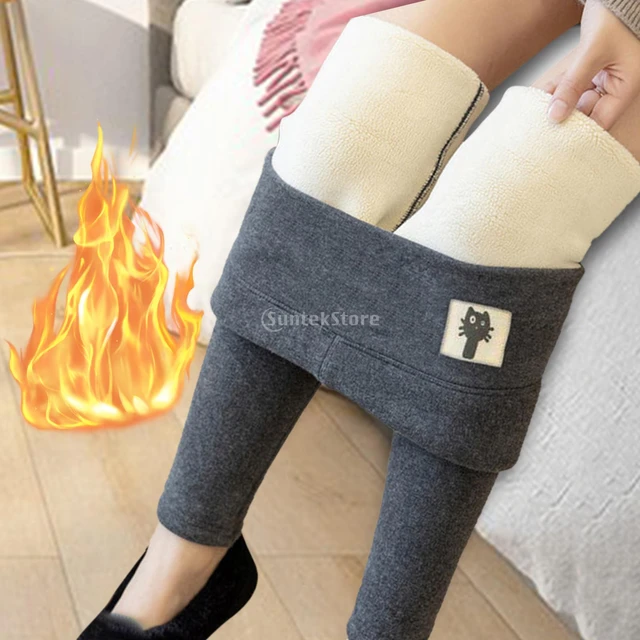 Women Leggings Winter Thicken Leggings Warm Pants Fleece Trousers