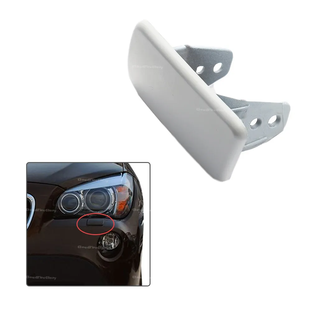 Front Left Right Headlight Lamp Spray Washer Nozzle Cover unpainted Primed 51112993585 51112993586 For BMW X1 E84 2009-2012