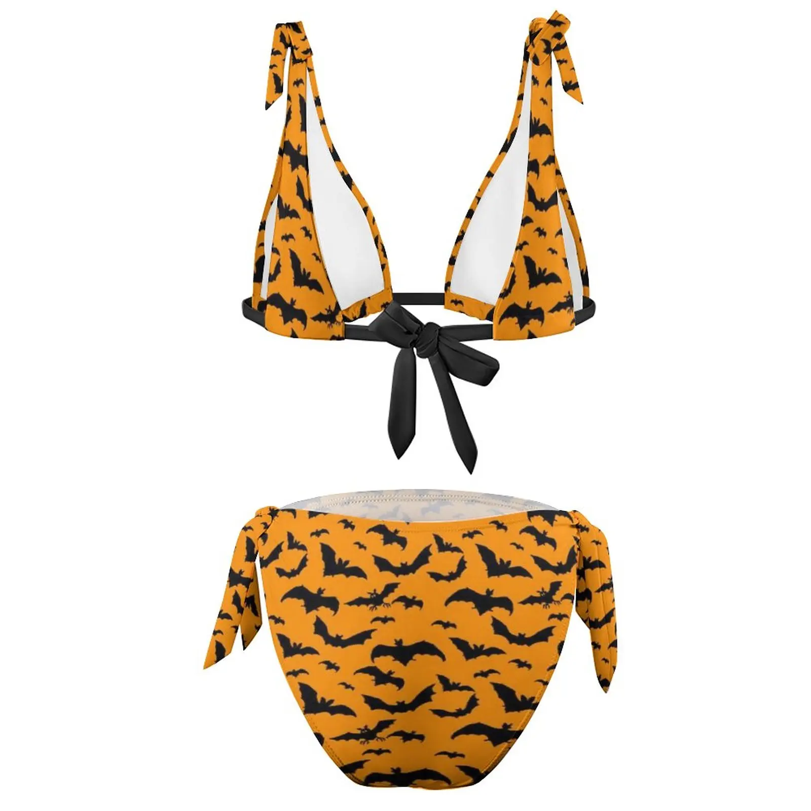 Plus Size Halloween High Waist Bat Print Swim Bikini Brief – Rgothic