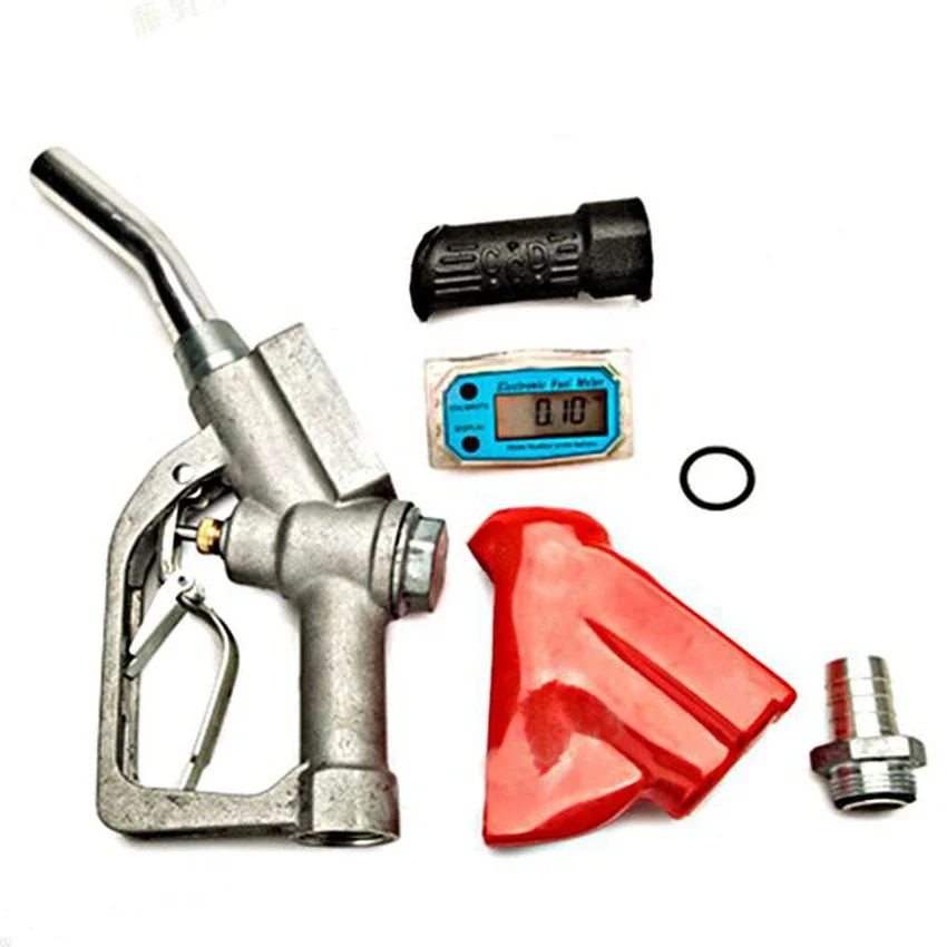 Turbine flow meter sensor flowmeter flow indicator counter fuel gauge device gasoline diesel petrol oil water Refueling gun