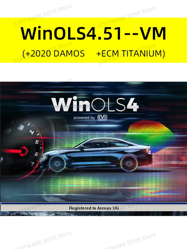 2022 Più Nuovo Winols 4.51 Auto Ecu Chip Tuning Software + 2020 Damos + Ecm Titanium Con Plugin Più Funzioni