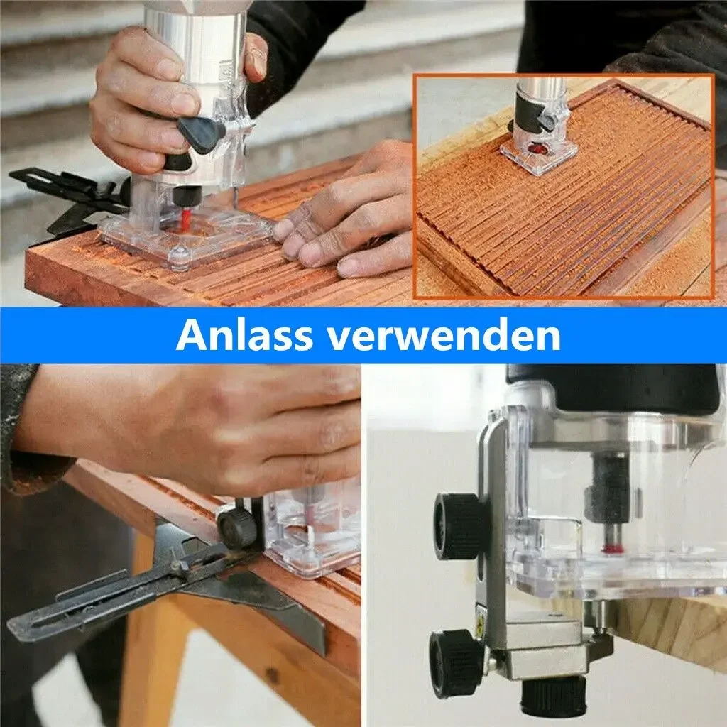 1500W Hand Wood Router Woodworking Electric Trimmer 220v for 6.35mm 30000rpm Milling Cutter Machine Power Tool woodworking tools wood router