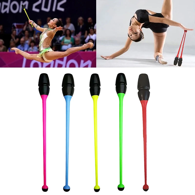 Gymnastics Streamer Rod 36/41 Cm Rhythmic Gymnastics Stick Training Equipment Rhythm Fitness Kids Training Competition Bar