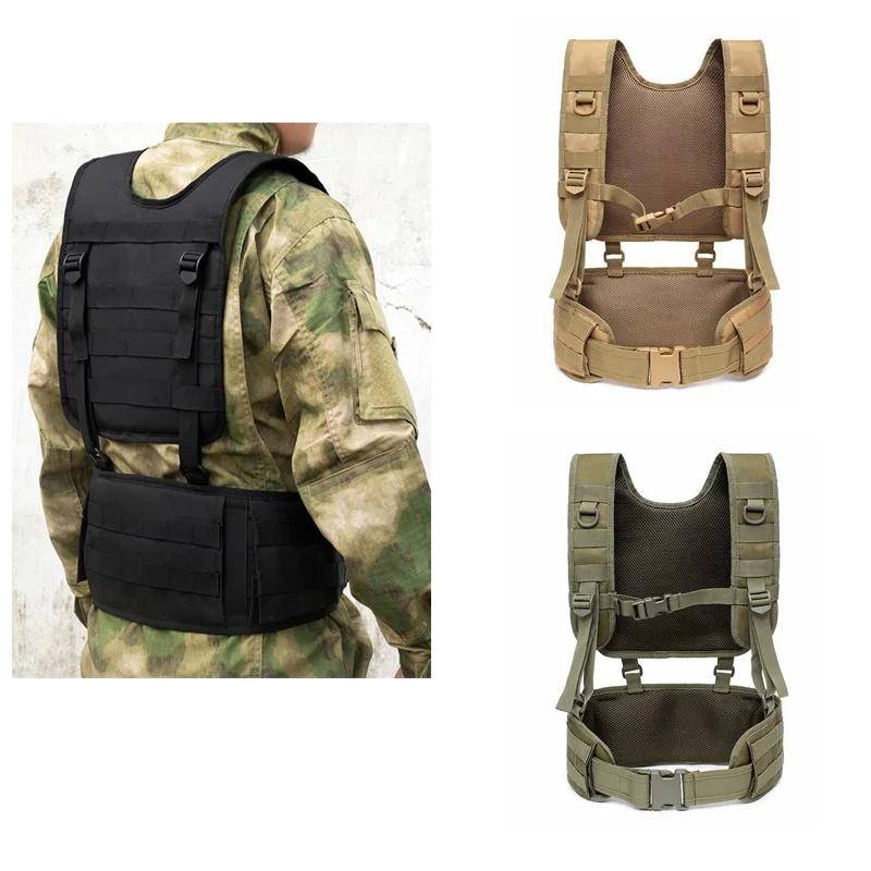 

Military Tactical Vest Chest Rig MOLLE Combat Waist Belt Men Army Cummerbunds Airsoft Paintball Equipment Outdoor Hunting Vest