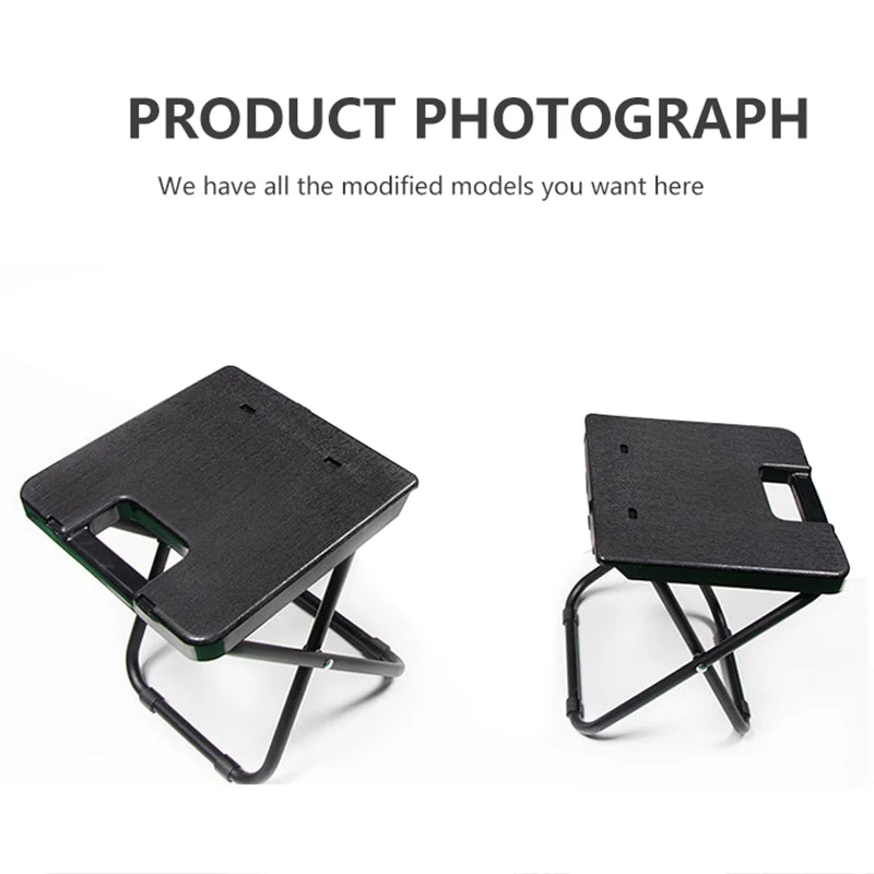 2pcs Camping Chairs For Tesla Model Car Accessories ABS Durable Folding Stool Easy Storage