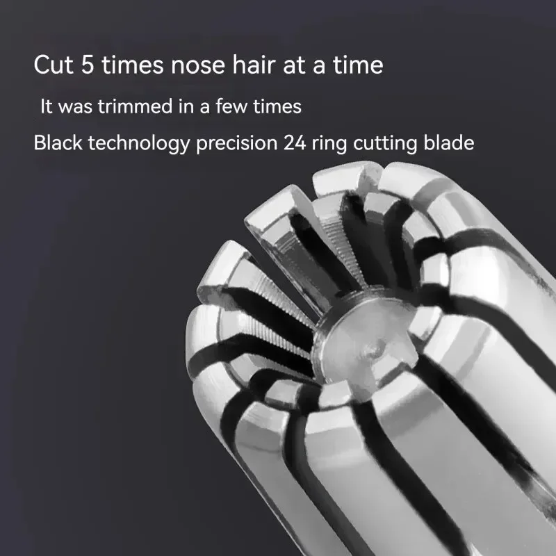 Nose Hair Trimmer Nose Hair Trimming Men's Portable Electric Shaver Low Noise Washable Portable Ear Hair Trimmer Cleaning Without Rusting Painless