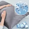 2pcs Bamboo Pillowcase for Hot Sleepers & Night Sweats Softness Cooling Pillow Cover with Envelope Closure 3