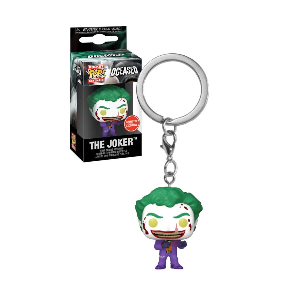 thumbnail image 1 of Llavero Funko Pop King Shark Harley Quinn The Joker Pop Pocket Suicide Squad Llaveros Figuras de acción de vinilo Juguetes Muñecas Regalos, 1 of 5