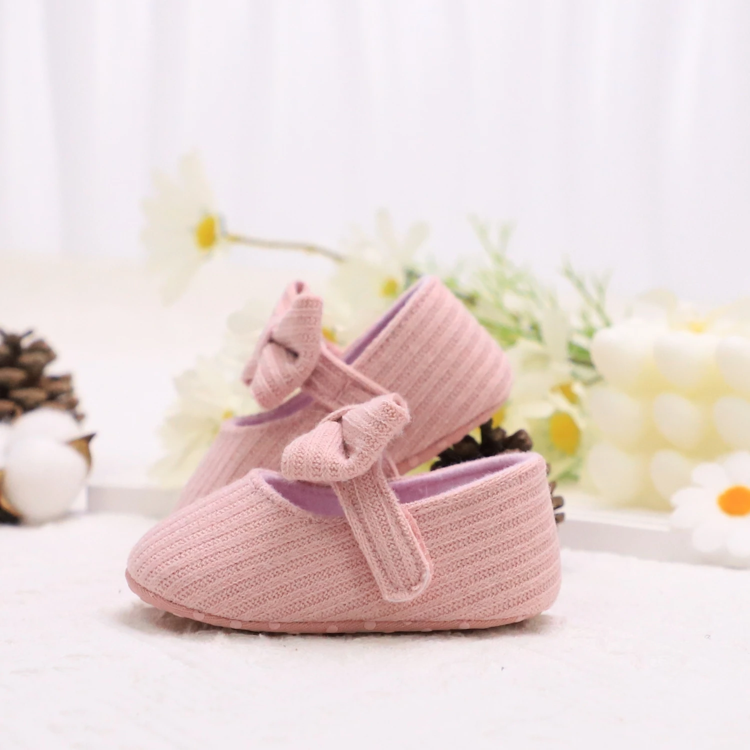 Adorable Bowknot Mary Jane Shoes For Baby Girls - Lightweight, Non-Slip & Soft Flat Sole For Indoor/Outdoor Walking All Year Rou 4