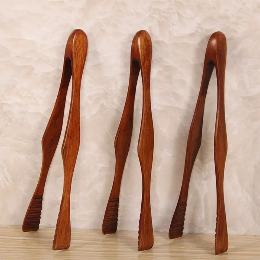 Salad Bacon Steak Bread Cake Wooden Clip Home Kitchen Utensil 1PC New Bamboo Cooking Kitchen Tongs Food BBQ Tool