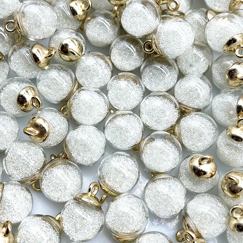 

600pcs 16mm Magic Ball Transparent Glass Beads Transparent Pendant for Christmas Decoration Diy Handmade Accessories