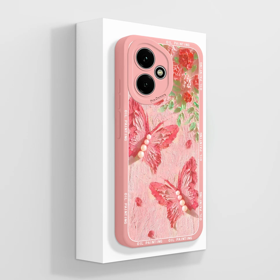 Cute Cat Pattern Soft Phone Case - High-Quality Shockproof Back Cover