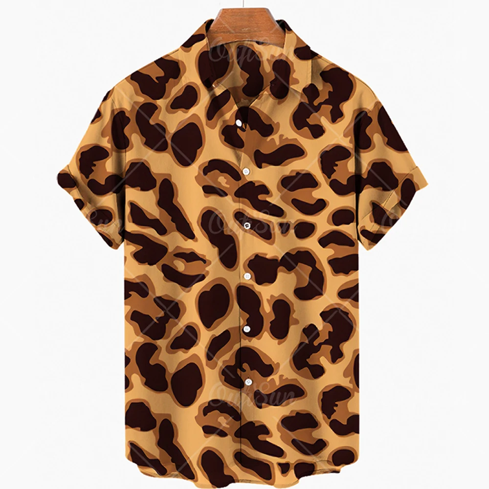 Tanio 2022 3d grafika z tygrysem koszule letnia moda męska sklep