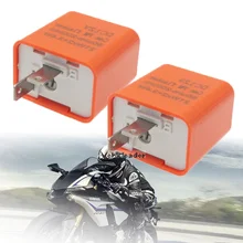 1 2 sztuk 12V 2 Pin LED Flasher częstotliwości przekaźników wskaźnik sygnału motocykl naprawić motocykl migacz wiele ochrony sejf tanie tanio CN (pochodzenie) Turn Signal Light
