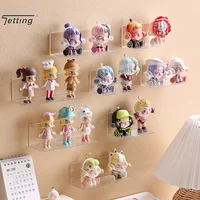 Self-Adhesive Transparent Acrylic Wall Mounted Figures Display Shelf Character Models Storage Rack Toy Stand Aromatherapy Holder 2