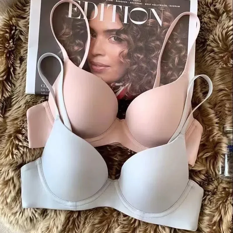 Seamless Bras for Women Push Up Bra Invisible Support Brassiere Sexy Lingerie 3/4 Cup Top Soft Simpe Bralette Women's Underwear 2
