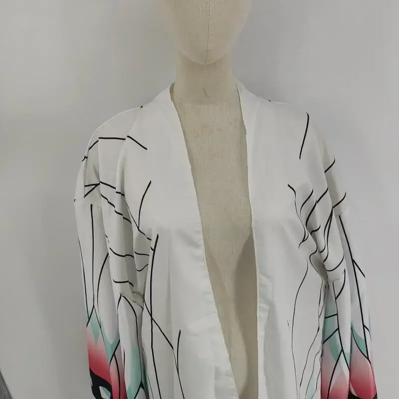 Flowing sleeves of the anime-inspired cloak